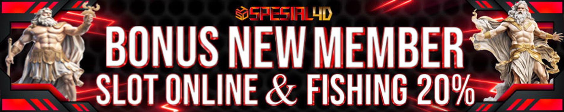 Bonus New Member Slot Online Dan Fishing Spesial4d 20%